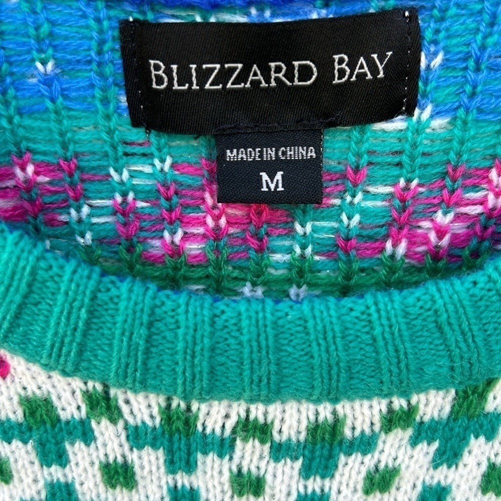 Blizzard Bay Unicorn Ugly Christmas Sweater Size Medium - Picture 3 of 6